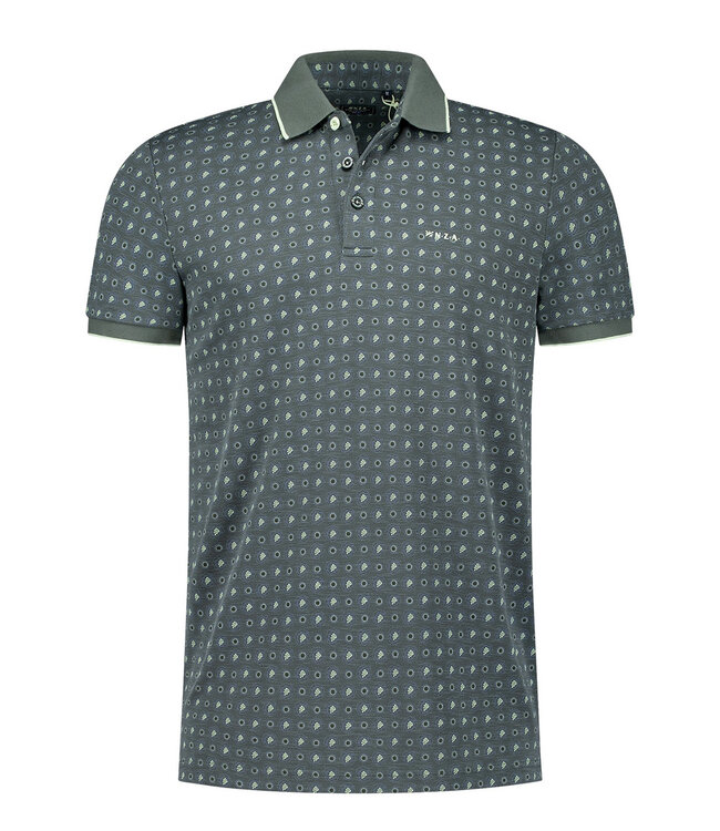 New Zealand Auckland Limited edition heren polo donkergroen print