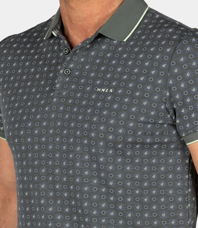 New Zealand Auckland Limited edition heren polo donkergroen print