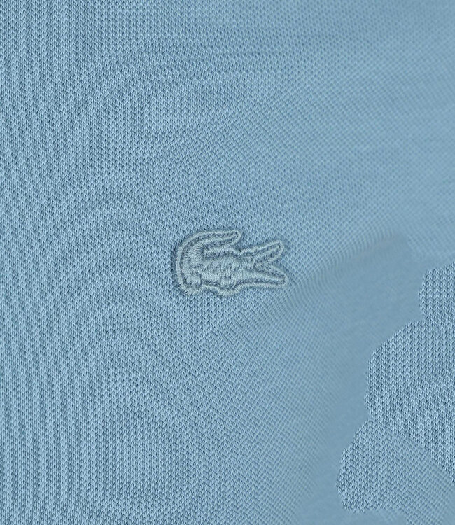 Lacoste Limited Edition model paris regular fit polo blauw met blauw krokodil