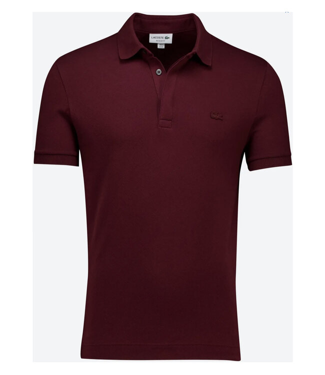Lacoste Limited Edition model paris regular fit polo bordeauxrood