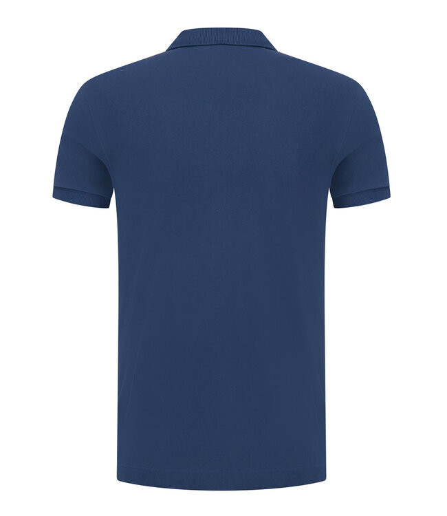 Lacoste Limited Edition model paris regular fit polo donker blauw met donker blauw krokodil