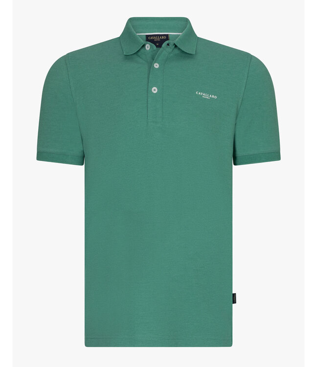 Cavallaro 116251013 Limited Edition heren polo Neapolis green katoen stretch