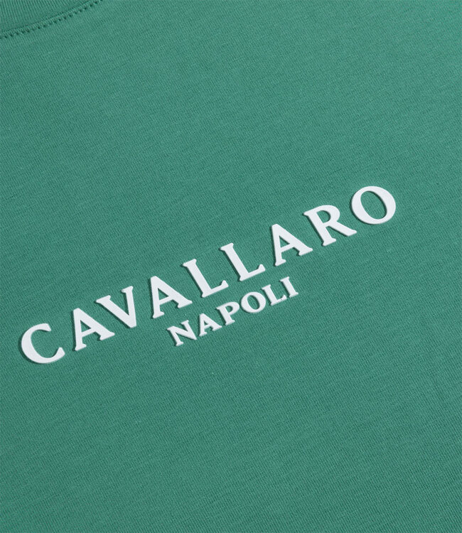 Cavallaro Napolitano Tee green t-shirt ronde hals
