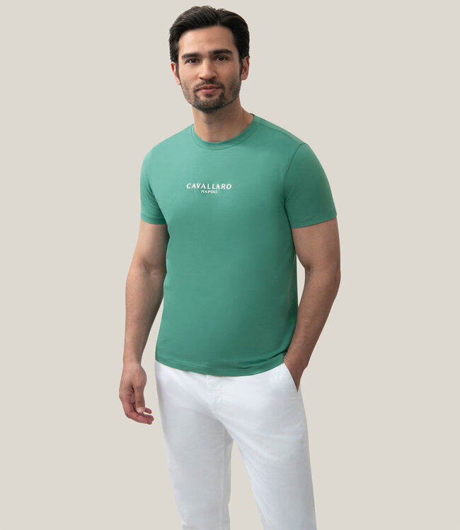 Cavallaro Napolitano Tee green t-shirt ronde hals