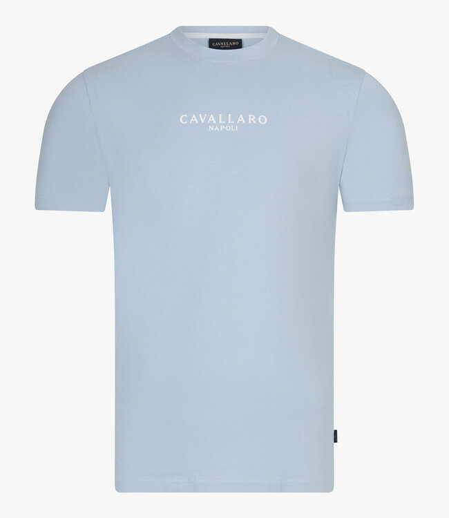 Cavallaro Napolitano Tee lichtblauw t-shirt ronde hals