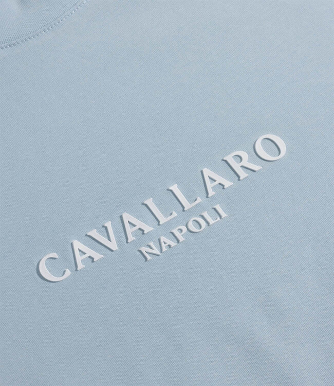 Cavallaro Napolitano Tee lichtblauw t-shirt ronde hals
