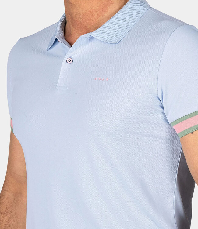 New Zealand Auckland Edwin 25CN101 1675 polo lichtblauw pastel blue