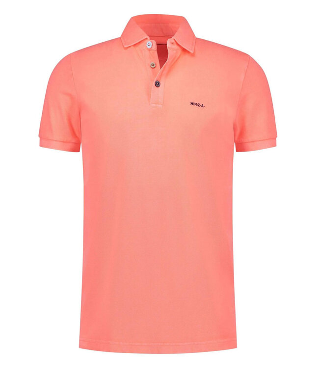 New Zealand Auckland Limited Edition Peter 25DN150 1428 polo fire red Short Sleeve pastel rood