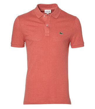 Lacoste slim fit rood roze polo groen krokodil
