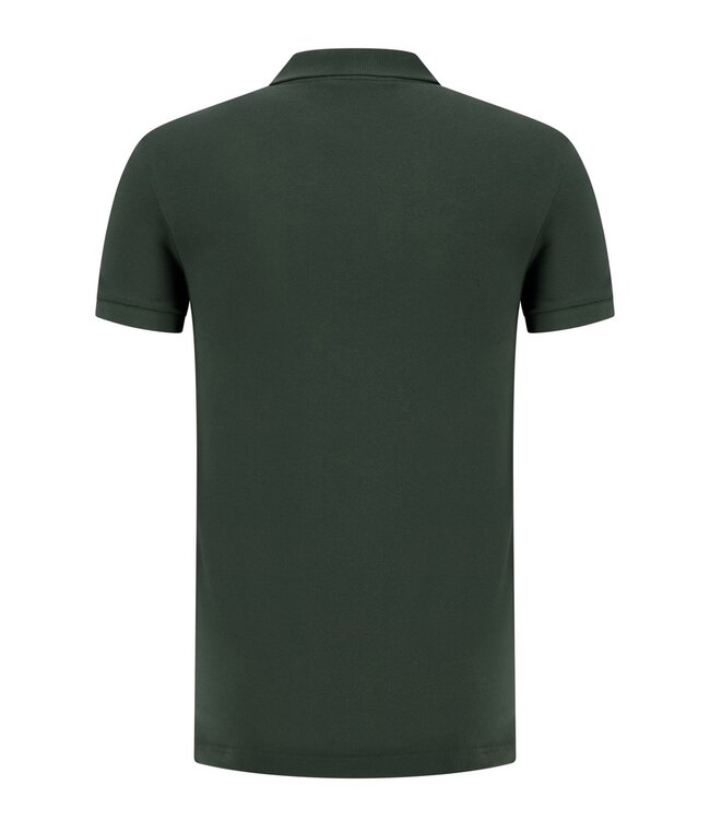 Lacoste HCF slim fit donkergroen polo groen krokodil