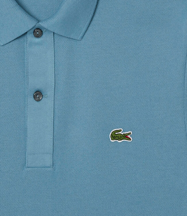 Lacoste HD9 slim fit blauw polo groen krokodil