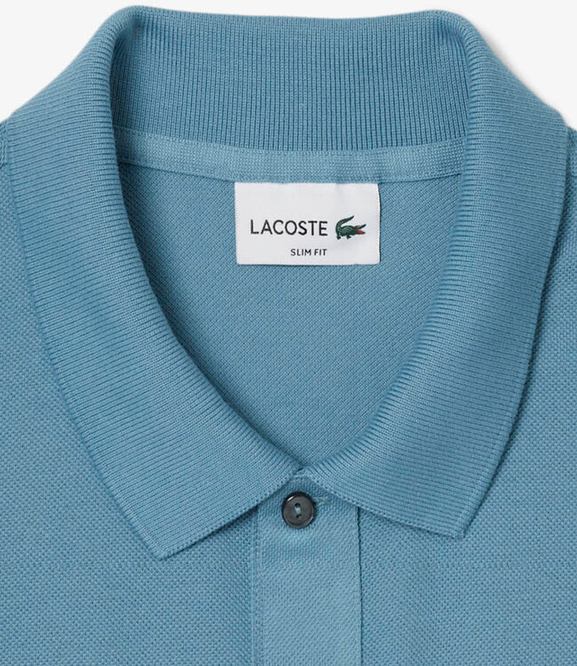 Lacoste HD9 slim fit blauw polo groen krokodil