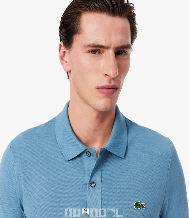 Lacoste HD9 slim fit blauw polo groen krokodil