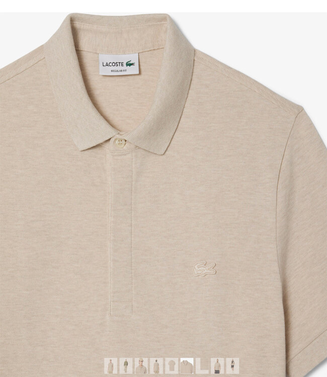 Lacoste PH5522 I18 Moon Chine regular fit model Paris beige melange polo beige melange krokodil