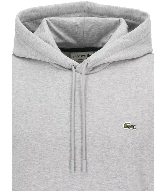Lacoste SH9623-23 CCA Lacoste Sport heren hoodie met capuchon lichtgrijs