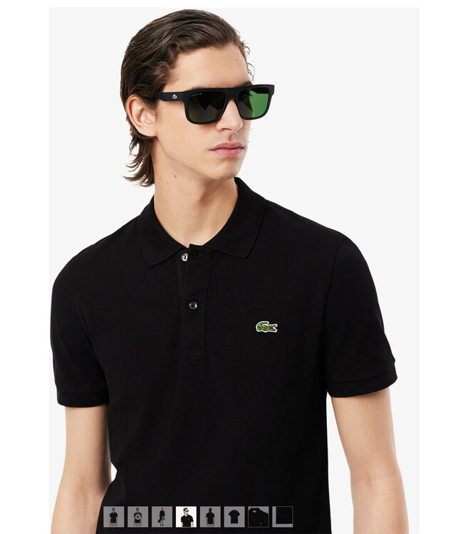 Lacoste PH4012 031 slim fit zwart polo groen krokodil