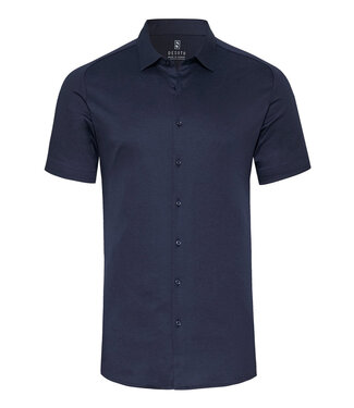 Desoto overhemd korte mouw donkerblauw