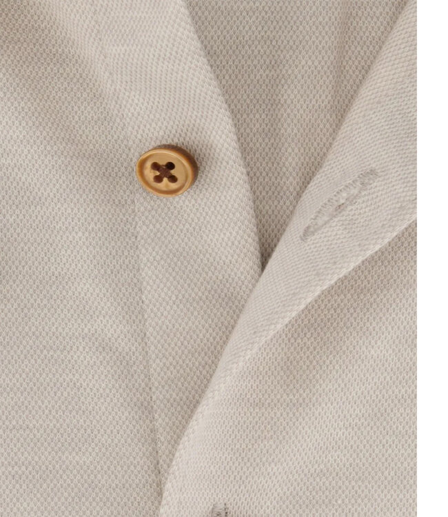 Desoto 97032-804 korte mouw overhemd  beige kit pique wide spread