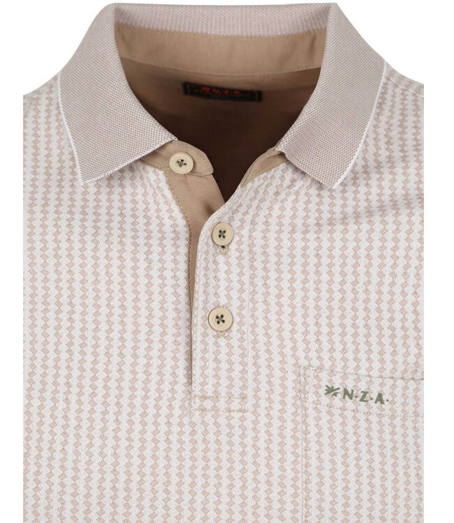 New Zealand Auckland Kyree 25DN102 1102 Biscuit polo bruin beige structuur