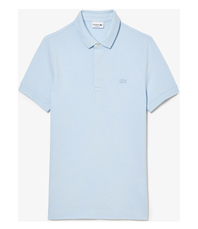 Lacoste PH5522 T01 regular fit lichtblauw polo lichtblauw krokodil