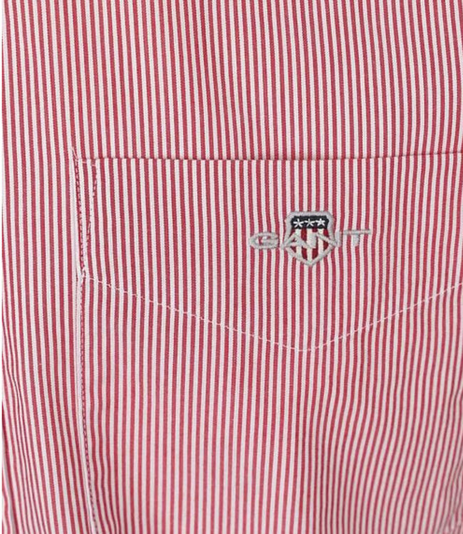 Gant 3000140 630 heren overhemd rood-wit streepje