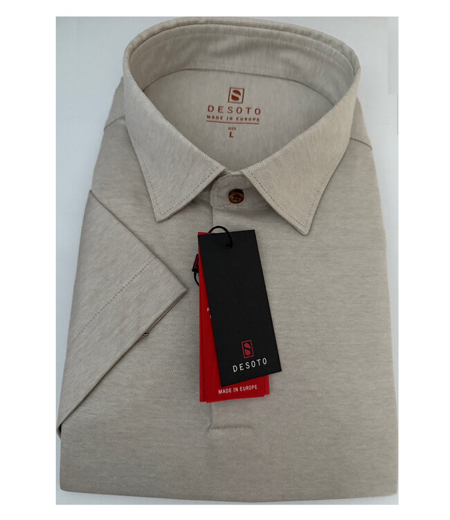 Desoto 97037-3 804 korte mouw polo beige
