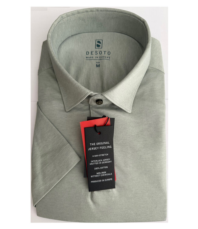 Desoto 97037-3 630 korte mouw polo olijfgroen