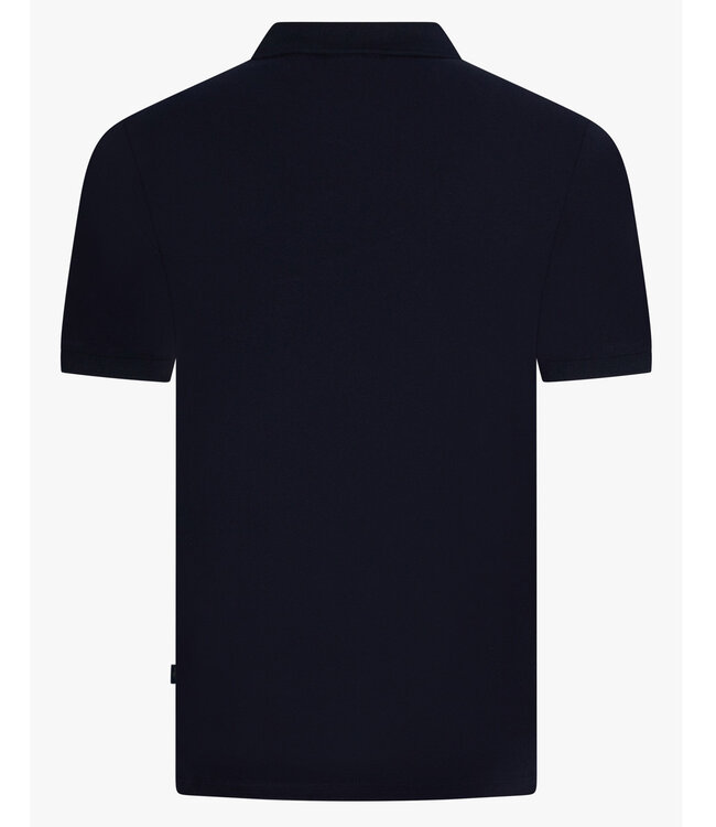 Cavallaro Loreto heren polo donkerblauw dark blue katoen stretch