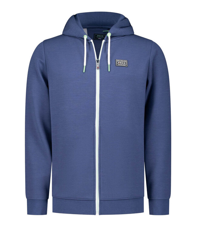 New Zealand Auckland Julian 25BN310 sweat vest blauw met capuchon