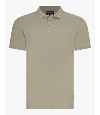 Cavallaro Limited Edition heren polo olijfgroen light green katoen stretch