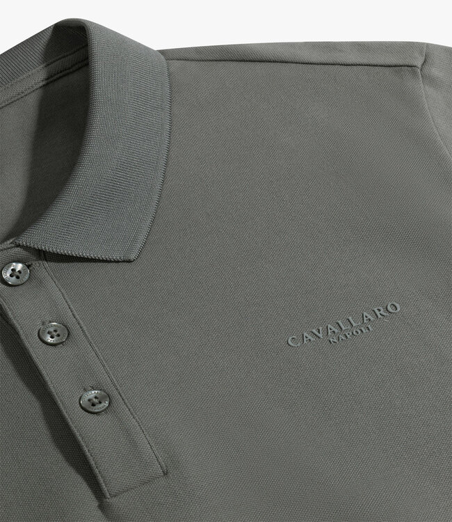 Cavallaro Loreto heren polo faded green katoen stretch
