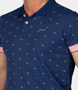 New Zealand Auckland Killian 25CN109 1680 polo donkerblauw grafische print NZA