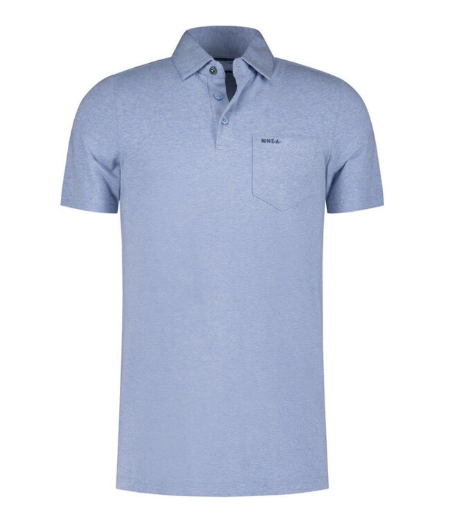 New Zealand Auckland Bowen 25BN152 1679 polo pacific blue Short Sleeve met borstzakje