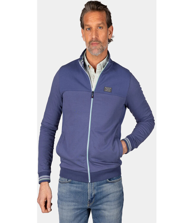 New Zealand Auckland 25AN309 1653 Dusk Navy blauw heren vest met rits en zakken