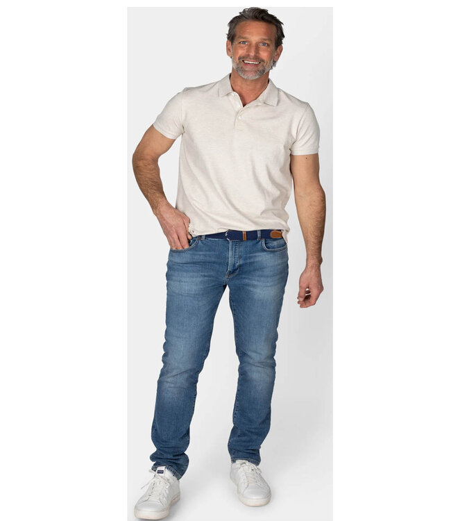 New Zealand Auckland Colin 25BN118 1107 polo light cream met biesje