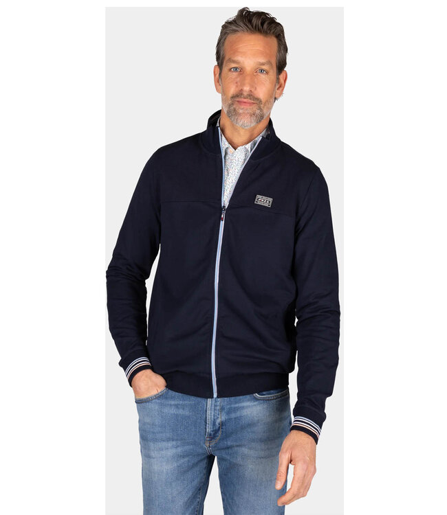 New Zealand Auckland 25AN309 sweat vest donkerblauw zakken Pyke