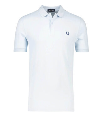 Fred Perry PLAIN polo lichtblauw met blauw logo