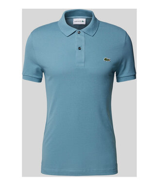 Lacoste slim fit blauw polo groen krokodil
