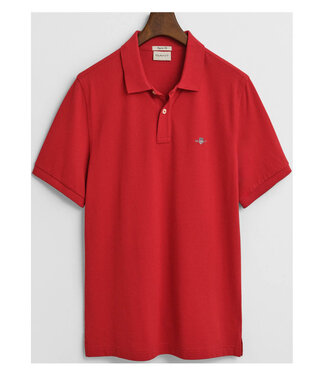Gant rood rugby red heren polo regular fit