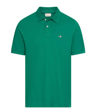 Gant groen deep green heren polo korte mouw