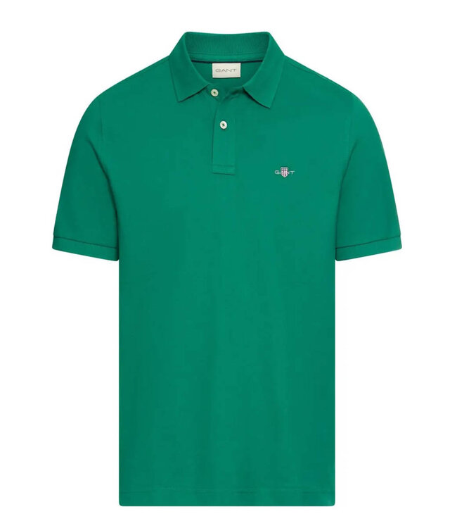 Gant 2210-322 groen deep green heren polo korte mouw