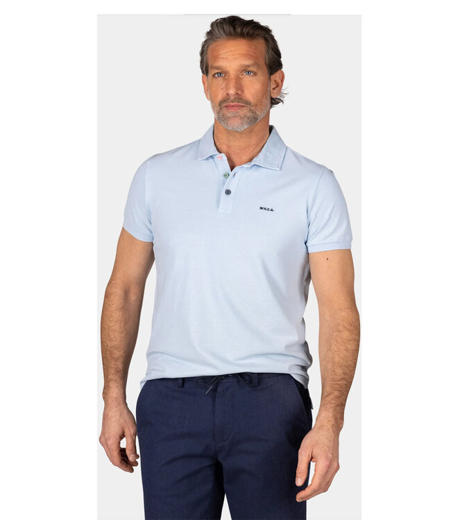 New Zealand Auckland NZA actie polo 25CN150 1675 pastel blue lichtblauw