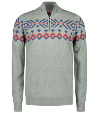New Zealand Auckland 25GN481 1797 groen met winter motief heren zipper