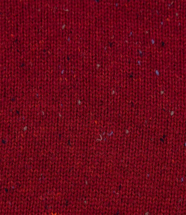 New Zealand Auckland heren zipper cherry red melange bordeaux rood met knopen