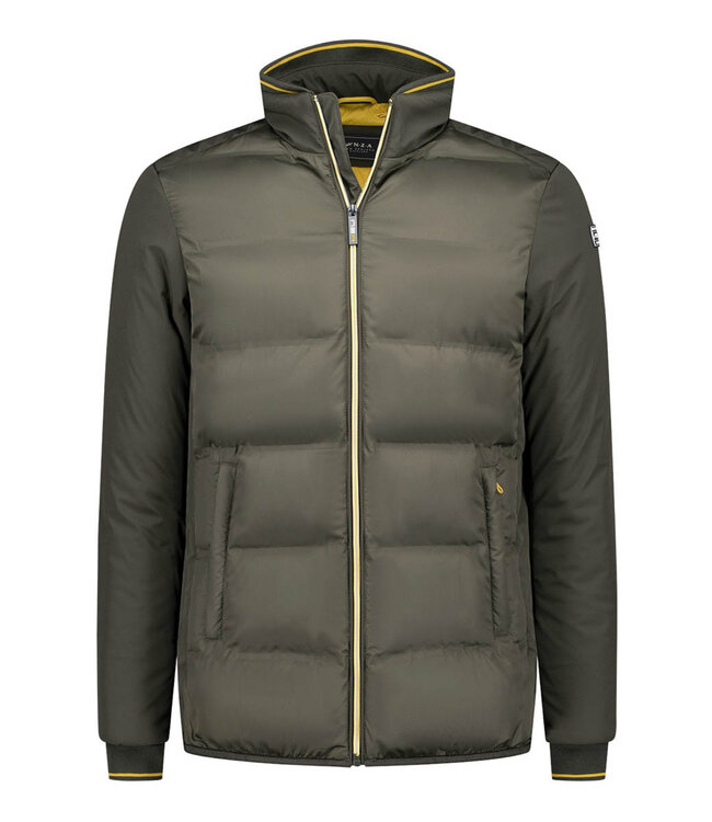 New Zealand Auckland 25HN811 jack bottle green olijfgroen kort model rits en zakken