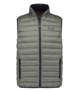 New Zealand Auckland 25HN820 1747 army grey olijfgroen heren bodywarmer