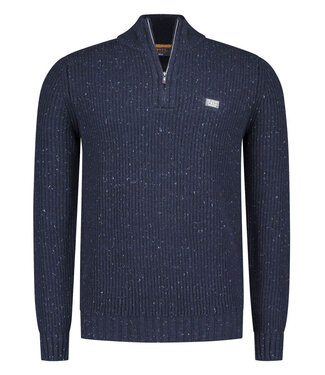 New Zealand Auckland winter kerst trui donkerblauw heren zipper met ritsje