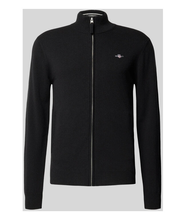 Gant 87214 5 heren zwart vest lamswol