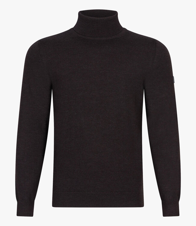 Cavallaro heren coltrui donkerbruin slim fit merino wol