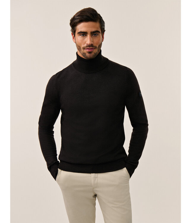 Cavallaro heren coltrui donkerbruin slim fit merino wol